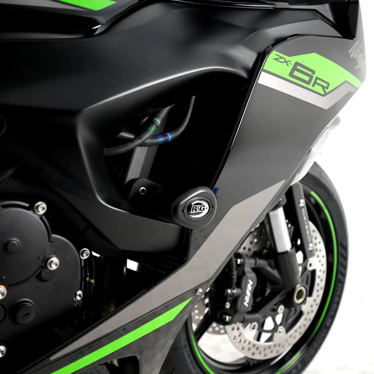 Chống đổ RGRacing ZX-6R Cận cảnh chống đổ R&G được lắp trên xe Kawasaki Ninja ZX-6R