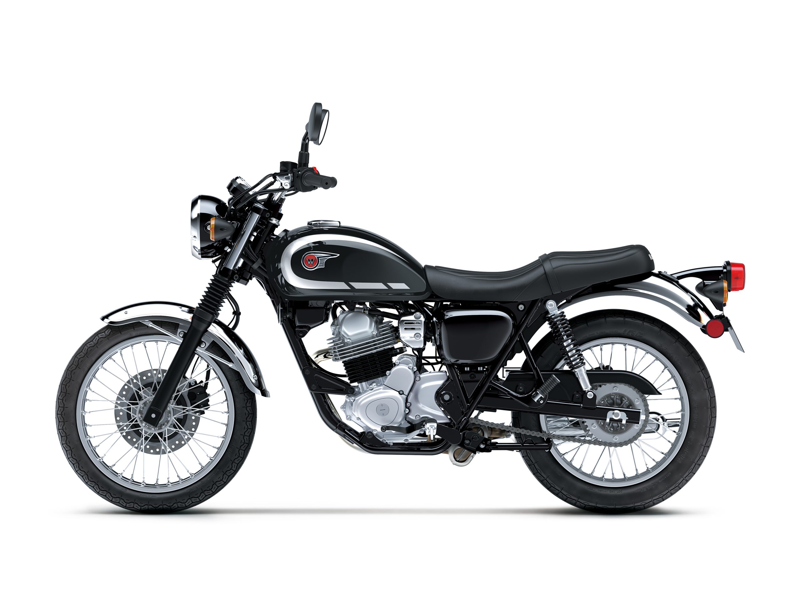 W230 MÀU ĐEN KAWASAKI MAXMOTO Xe mô tô Kawasaki W230 màu đen phong cách cổ điển nhìn từ bên hông
